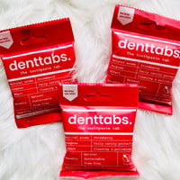 Viên đánh răng tự nhiên DENTTABS với fluoride 125pc - Dâu