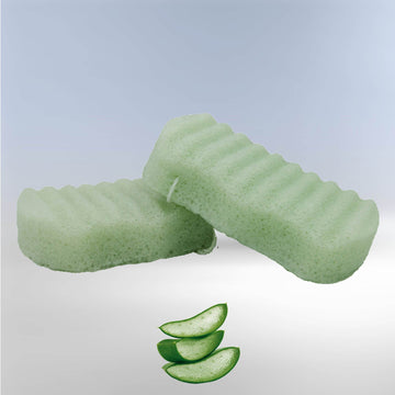 Bông rửa mặt konjac Bông Tắm - Aloe Vera