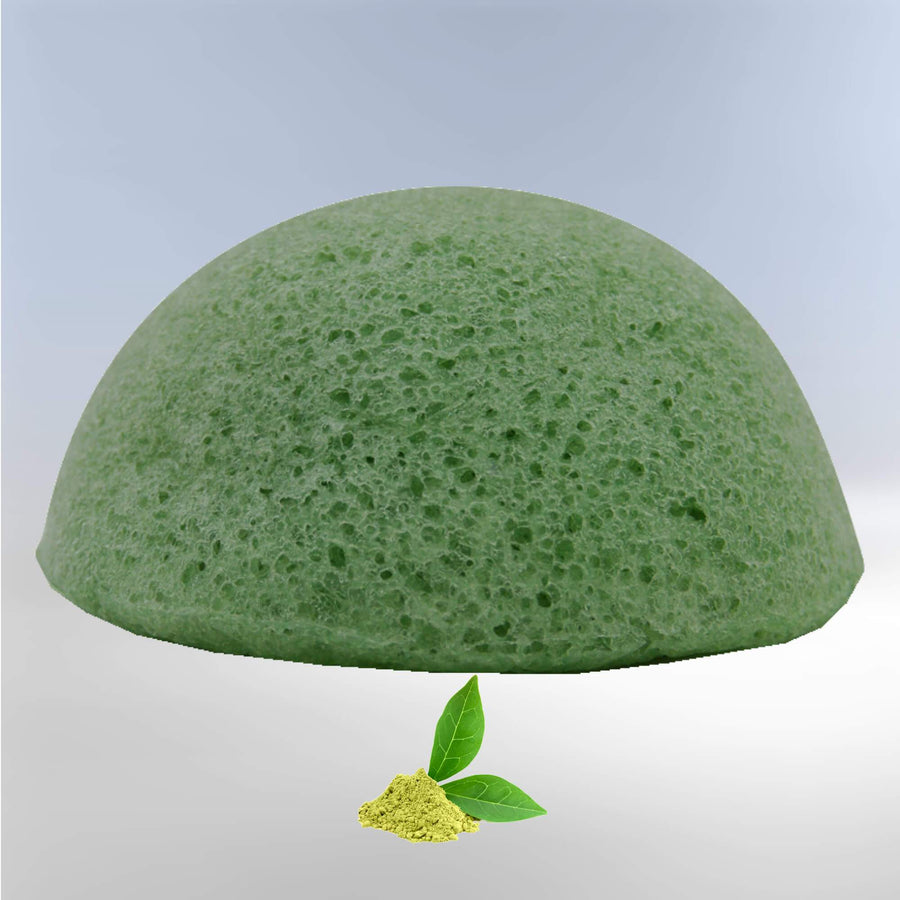 Konjac facial puff sponge Green Tea