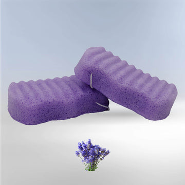 Bông rửa mặt konjac, Bông Tắm Oải hương/Lavender
