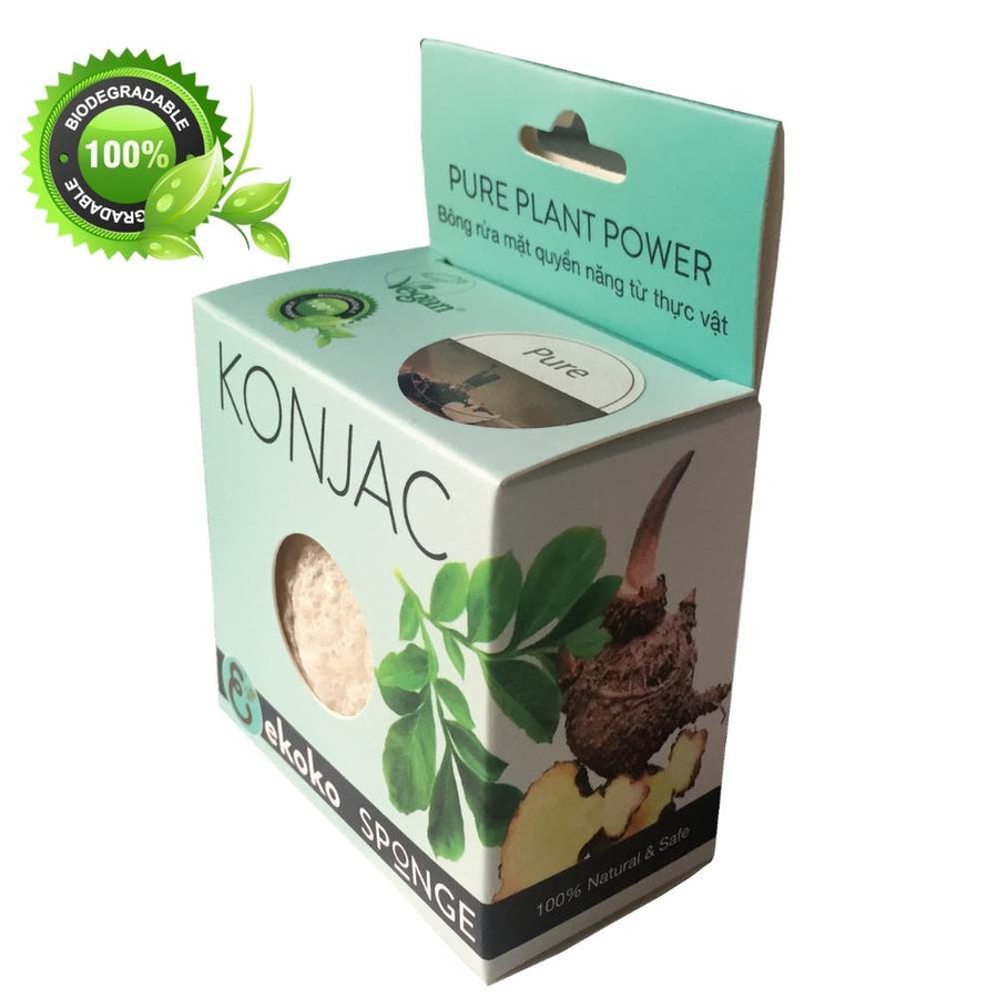 Bông rửa mặt Konjac