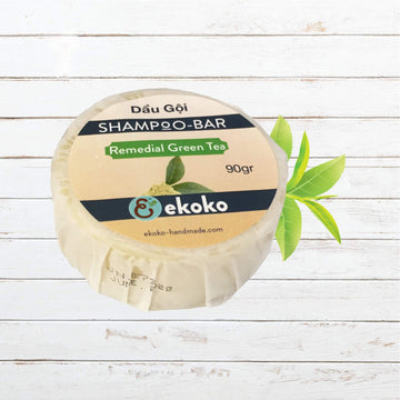 Bánh dầu gội (Shampoo bar) Remedial Green Tea 90g