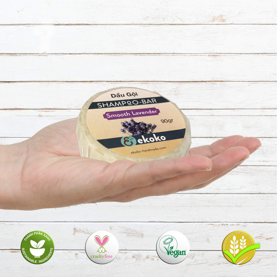 Bánh dầu gội (Shampoo bar) Smooth Lavender 90g