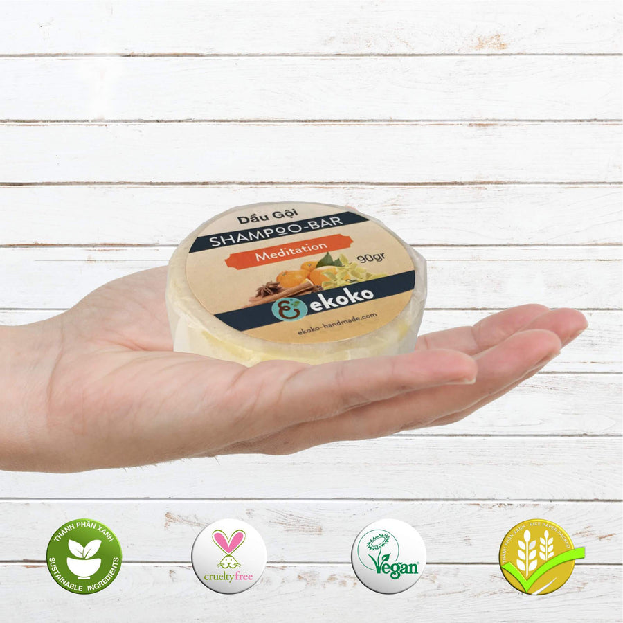 Bánh dầu gội (Shampoo bar) Meditation 90g