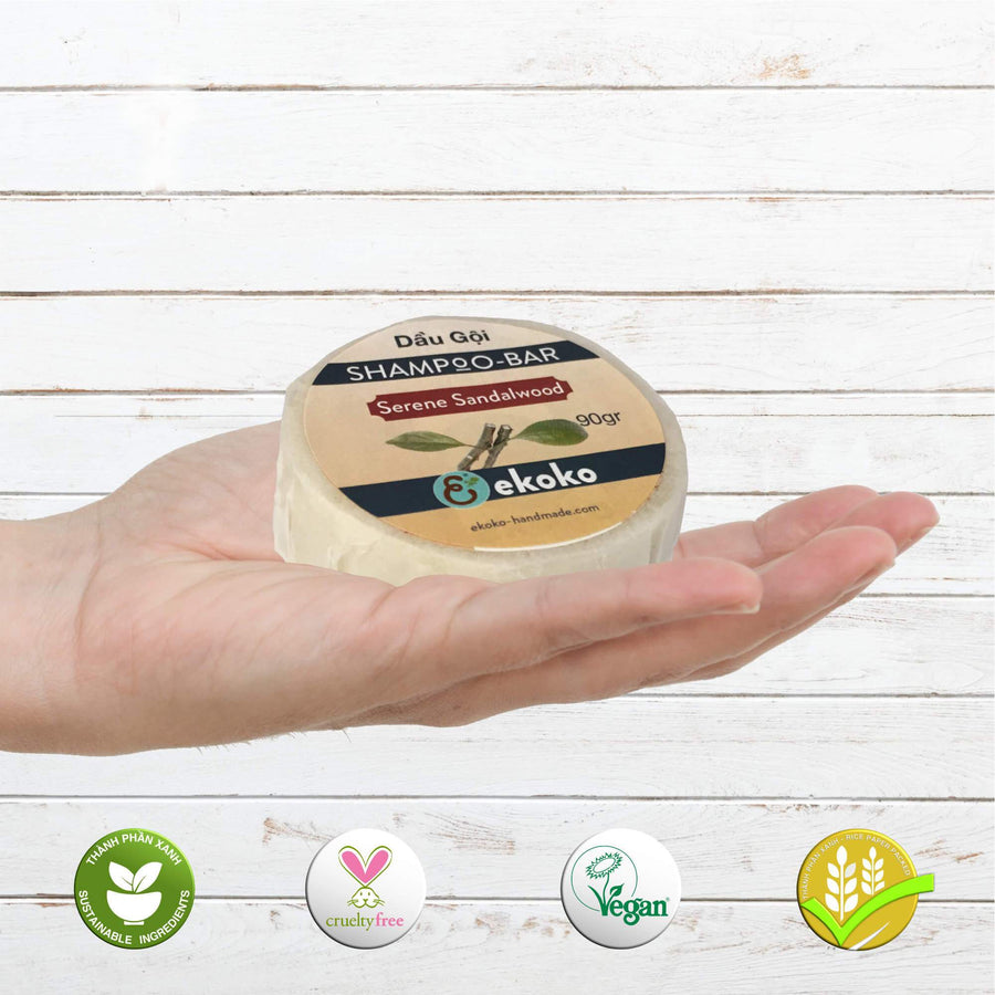 Bánh dầu gội (Shampoo bar) Serene Sandalwood 90g