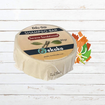 Bánh dầu gội (Shampoo bar) Serene Sandalwood 90g