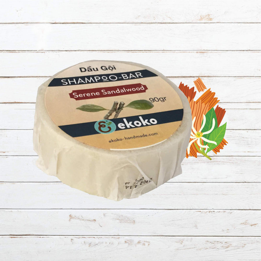 Bánh dầu gội (Shampoo bar) Serene Sandalwood 90g