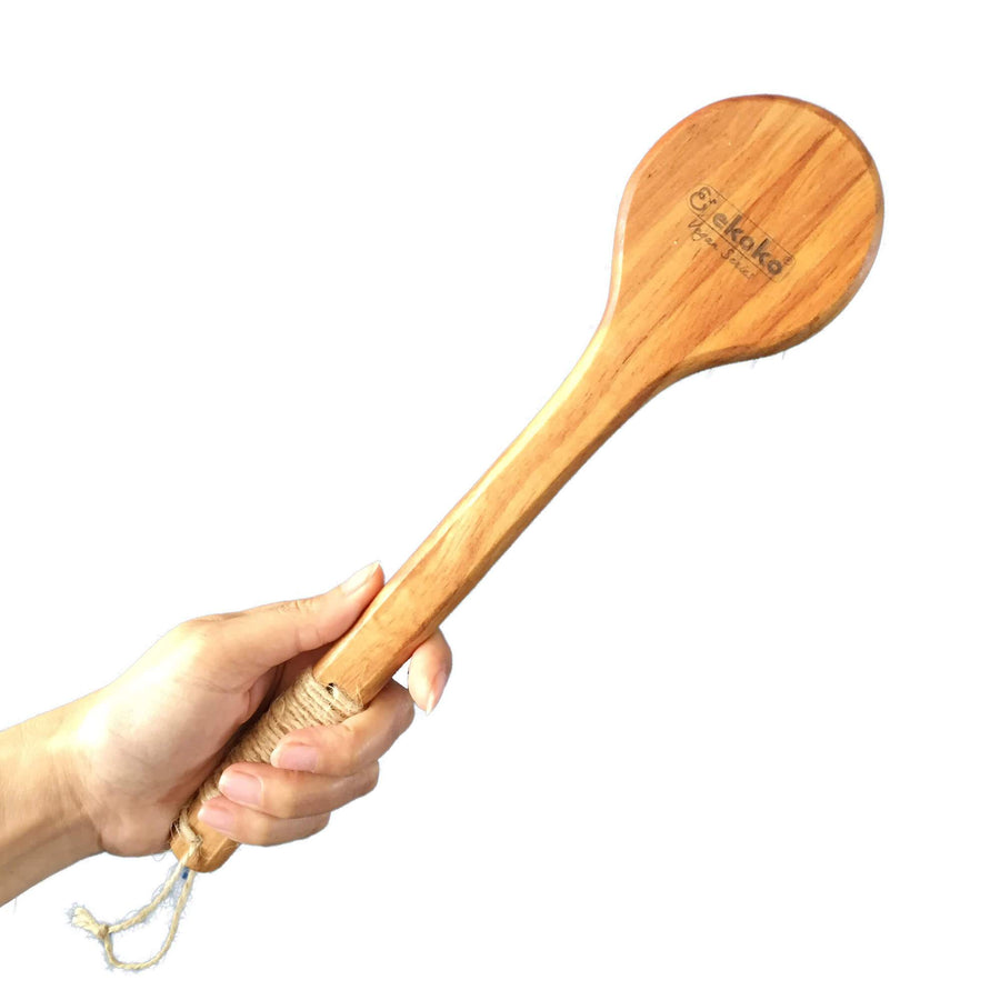 Bàn chải tắm khô, cọ lưng Vegan - Cactus bristles dry brush